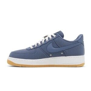 Nike Air Force 1 Low PRM Coast Pack FJ4434-491 Blue Canvas Men's Sneakers